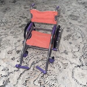 Doll Wheelchair My Life 18" Doll Orange Purple Medical Play